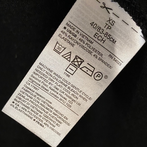 EUC Banana Republic Black Open Front Cardigan XS - Picture 5 of 5